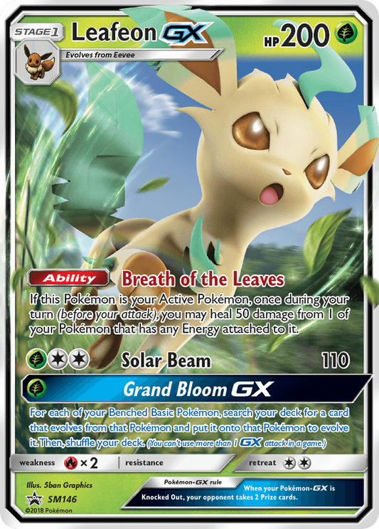 Pokemon TCG Leafeon GX SM146 Promo