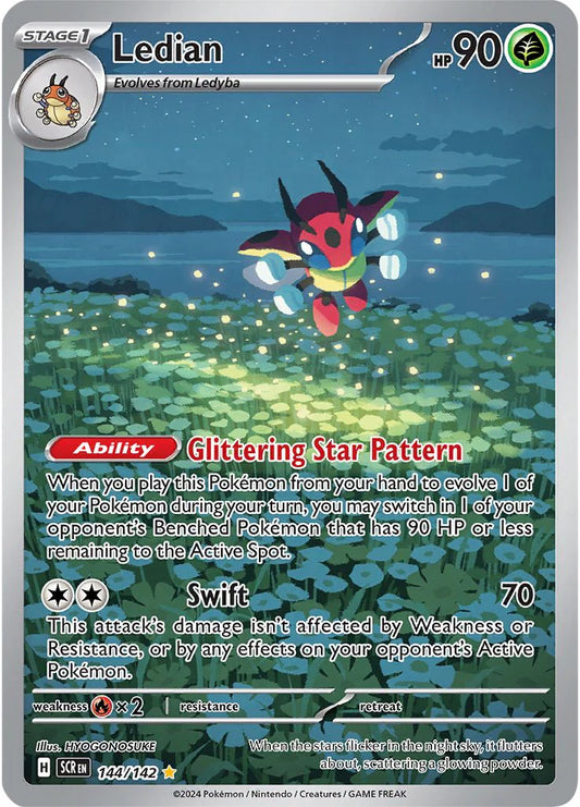 Pokemon TCG Ledian 144/142 Stellar Crown