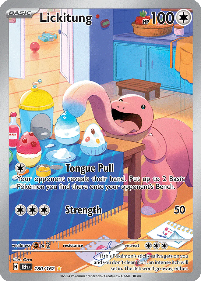 Pokemon TCG Lickitung 180/162 Temporal Forces