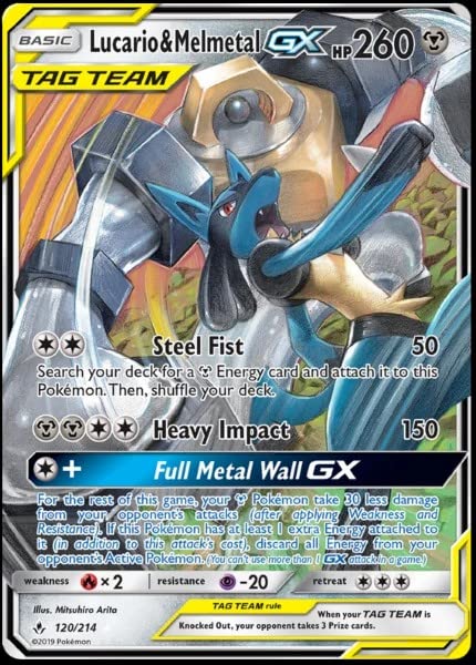 Pokemon TCG Lucario & Melmetal GX 120/214 Unbroken Bonds