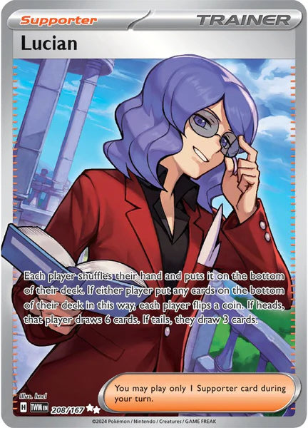 Pokemon TCG Lucian 208/167 Twilight Masquerade