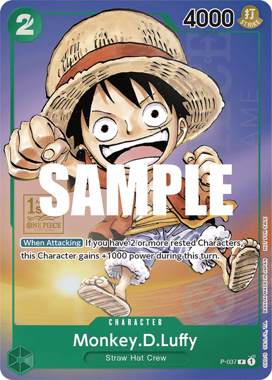 One Piece Card Game Monkey.D.Luffy P-037 Promo