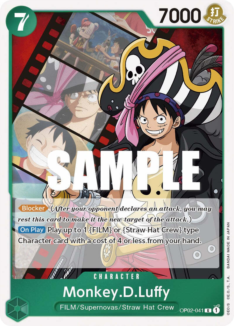 One Piece Card Game Monkey.D.Luffy OP02 Paramount War OP02-041