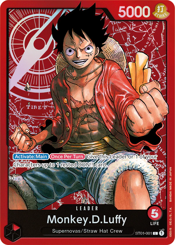 One Piece Card Game Monkey.D.Luffy ST01 Starter Deck ST01-001