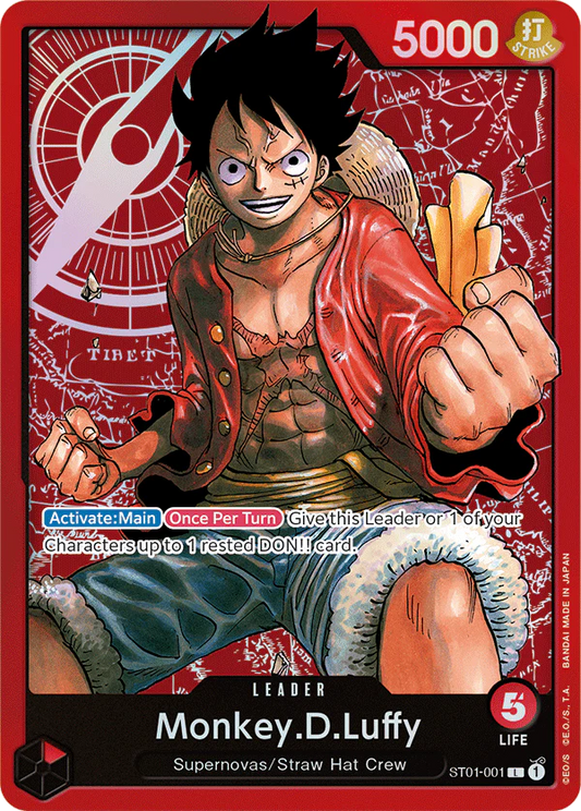 One Piece Card Game Monkey.D.Luffy ST01 Starter Deck ST01-001