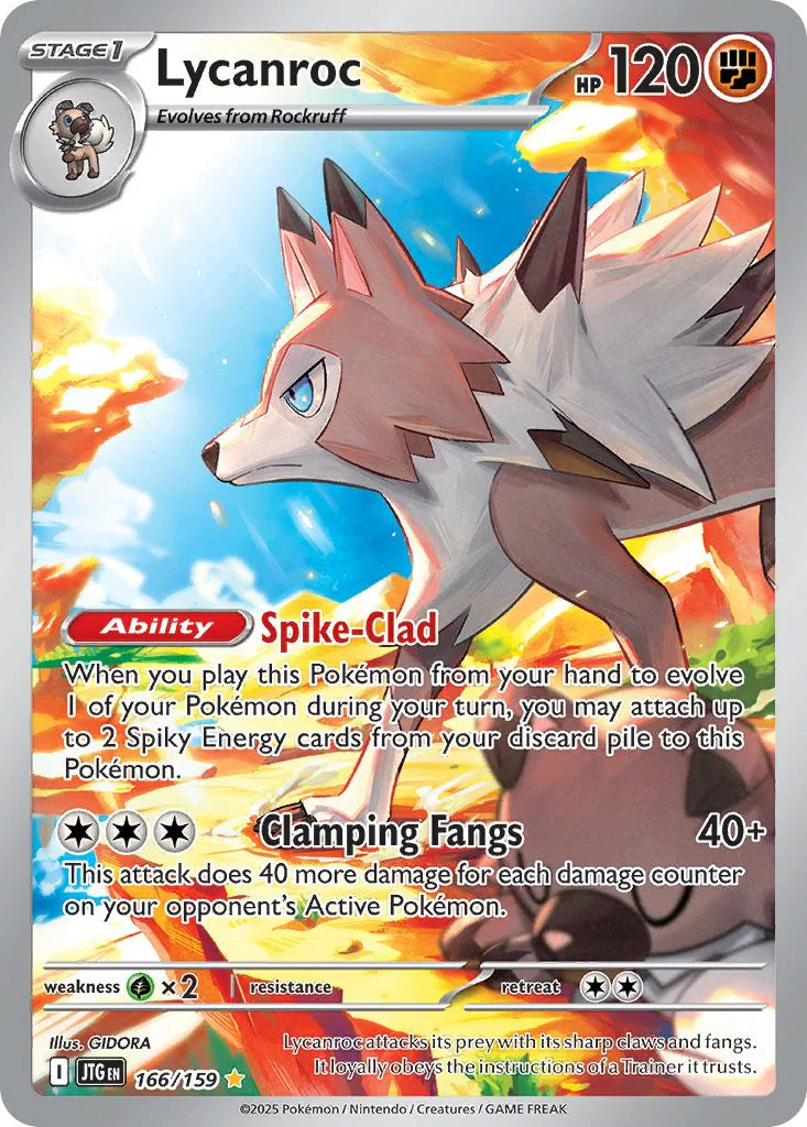 Pokemon TCG Lycanroc 166/159 Journey Together