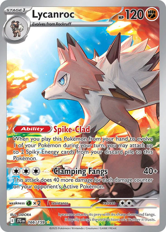 Pokemon TCG Lycanroc 166/159 Journey Together