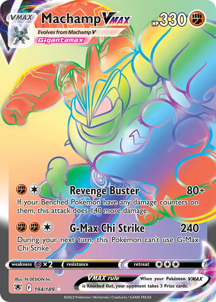 Pokemon TCG Machamp VMAX 194/189 Astral Radiance