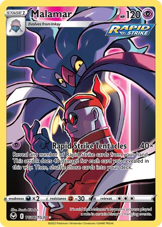 Pokemon TCG Malamar TG06/TG30 Silver Tempest