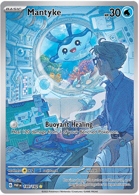 Pokemon TCG Mantyke 189/182 Paradox Rift