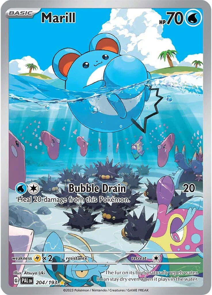 Pokemon TCG Marill 204/193 Paldea Evolved