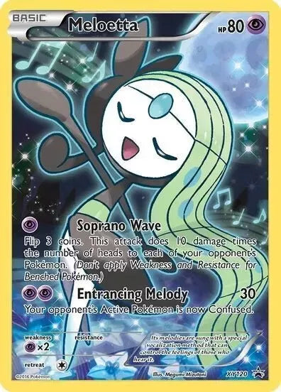 Pokemon TCG Meloetta XY120 Generations Mythical Premium Collection