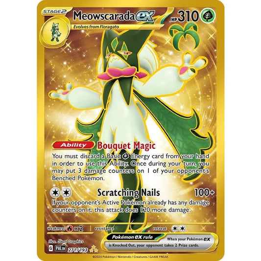 Pokemon TCG Meowscarada EX 271/193 Paldea Evolved