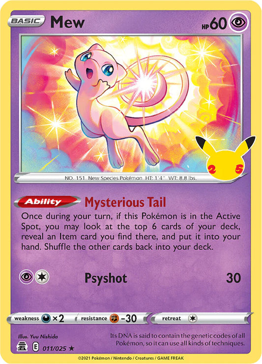 Pokemon TCG Mew 011/025 25th Anniversary Celebration