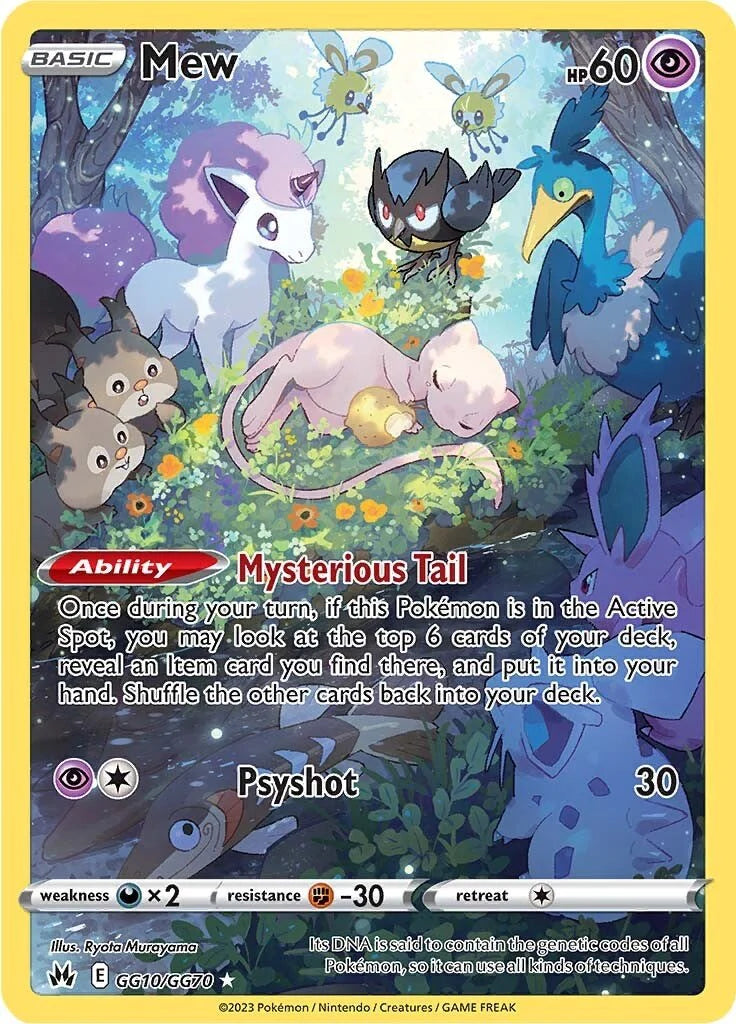 Pokemon TCG Mew GG10/GG70 Crown Zenith