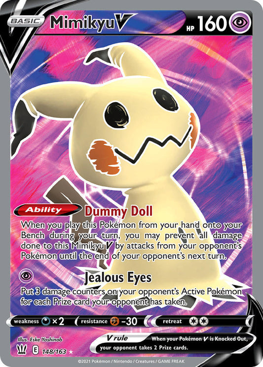 Pokemon TCG Mimikyu V 148/163 Battle Styles