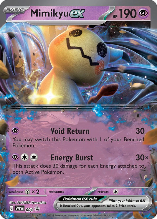 Pokemon TCG Mimikyu EX SVP004 Promo