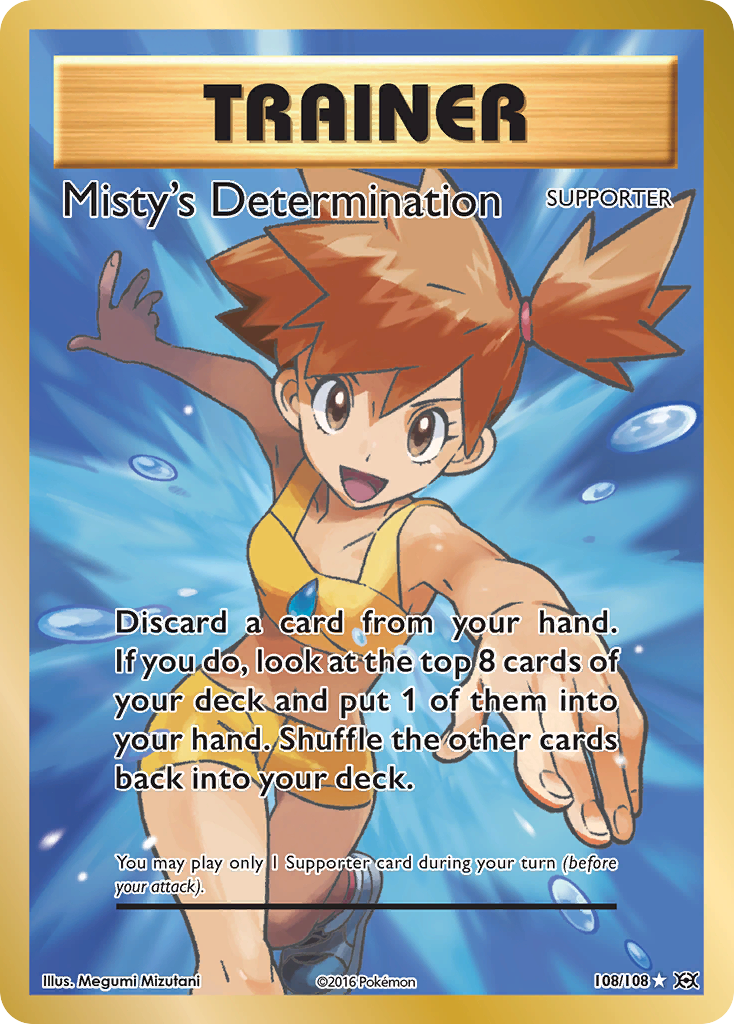 Pokemon TCG Misty’s Determination 108/108 XY Evolution