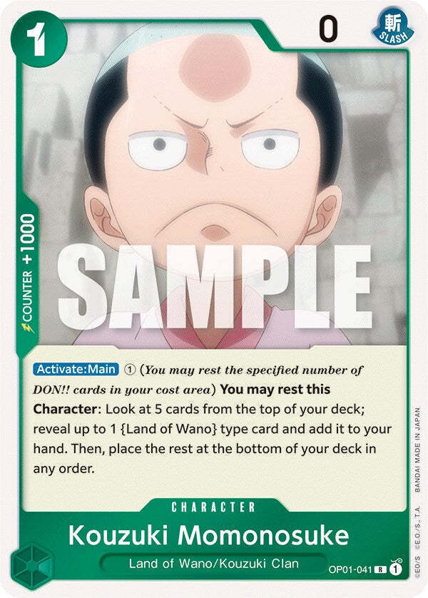 One Piece Card Game Kouzuki Momonosuke OP01 Romance Dawn OP01-041