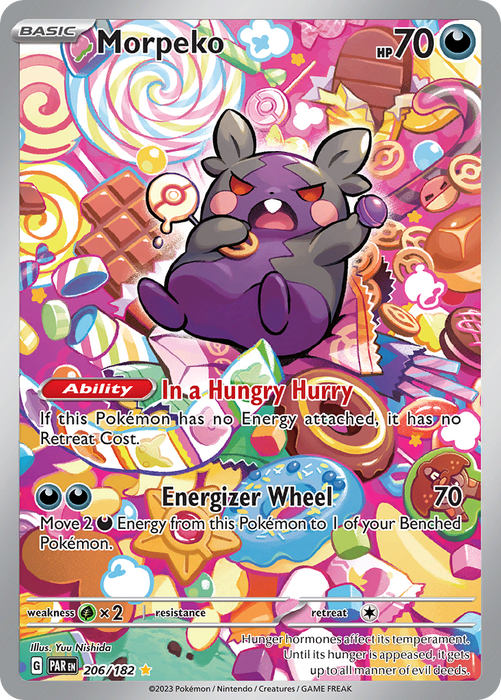 Pokemon TCG Morpeko 206/182 Paradox Rift