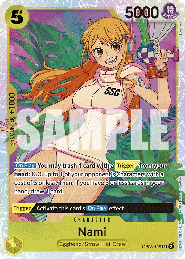 One Piece Card Game Nami OP08 Two Legends OP08-106