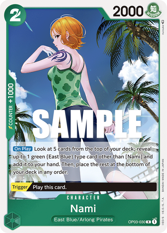 One Piece Card Game Nami OP03 Pillars of Strength OP03-030