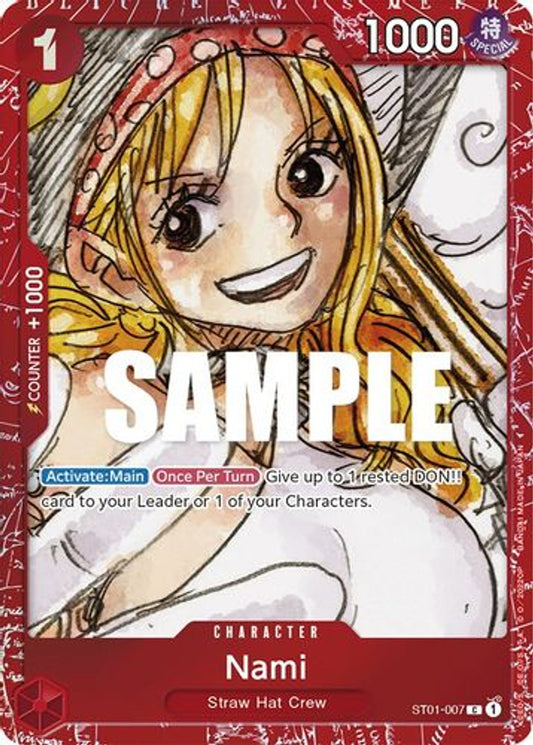 One Piece Card Game Nami ST01 Film Red ST01-007