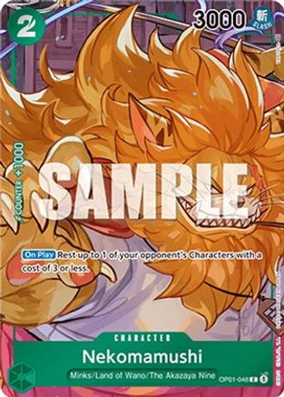 One Piece Card Game Nekomamushi OP01 Romance Dawn OP01-048