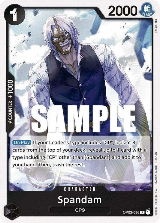 One Piece Card Game Spandam OP03 Pillars of Strength OP03-086