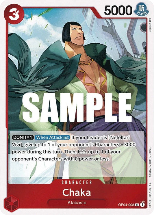 One Piece Card Game Chaka OP04 Kingdoms of Intrigue OP04-008