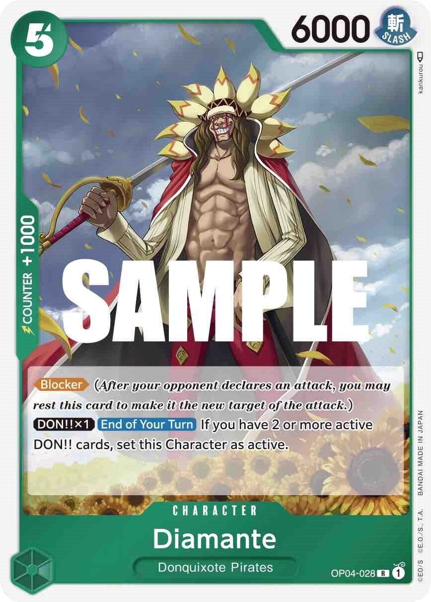 One Piece Card Game Diamante OP04 Kingdoms of Intrigue OP04-028