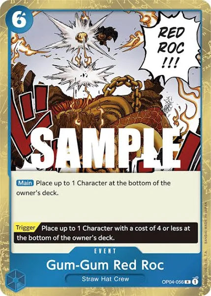 One Piece Card Game Gum Gum Red RocOP04 Kingdoms of Intrigue OP04-056