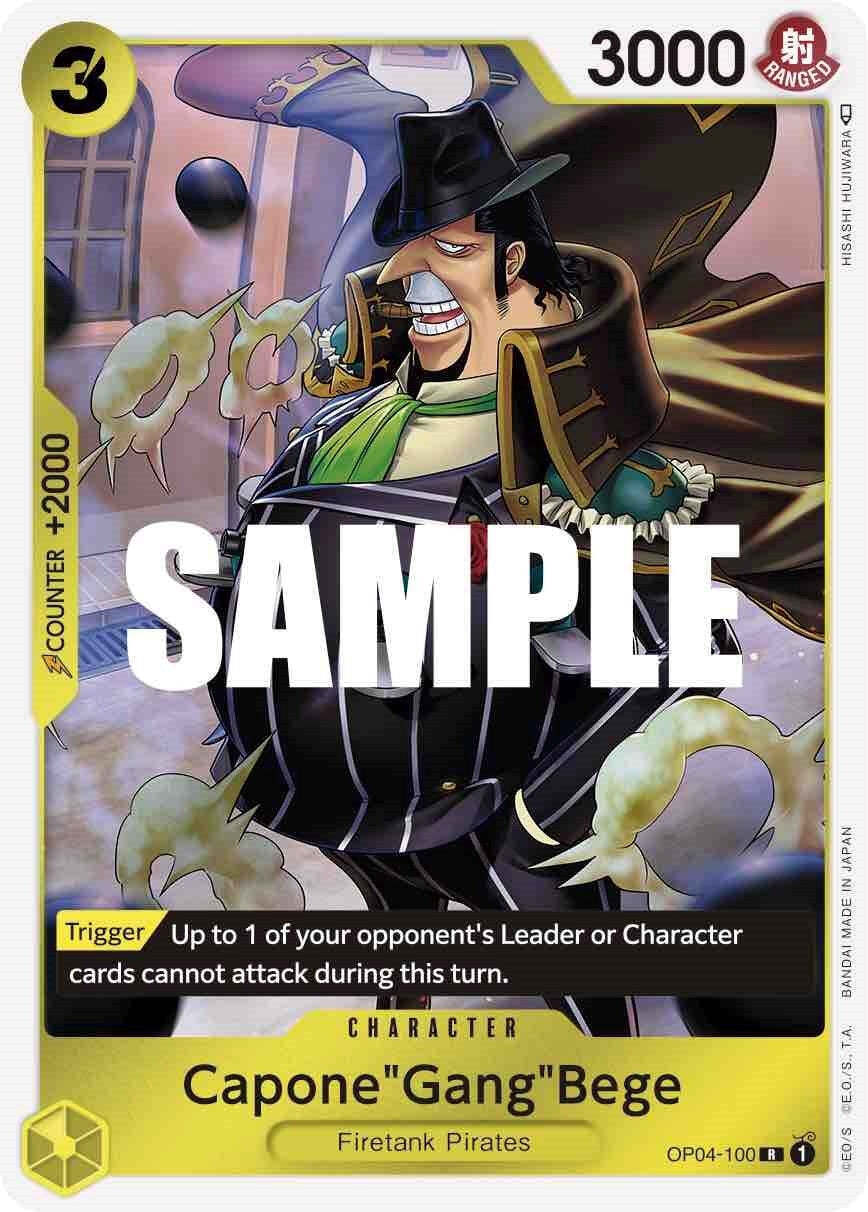 One Piece Card Game Capone"Gang"Bege OP04 Kingdoms of Intrigue OP04-100