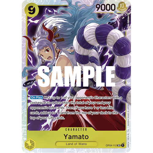 One Piece Card Game Yamato OP04 Kingdoms of Intrigue OP04-112