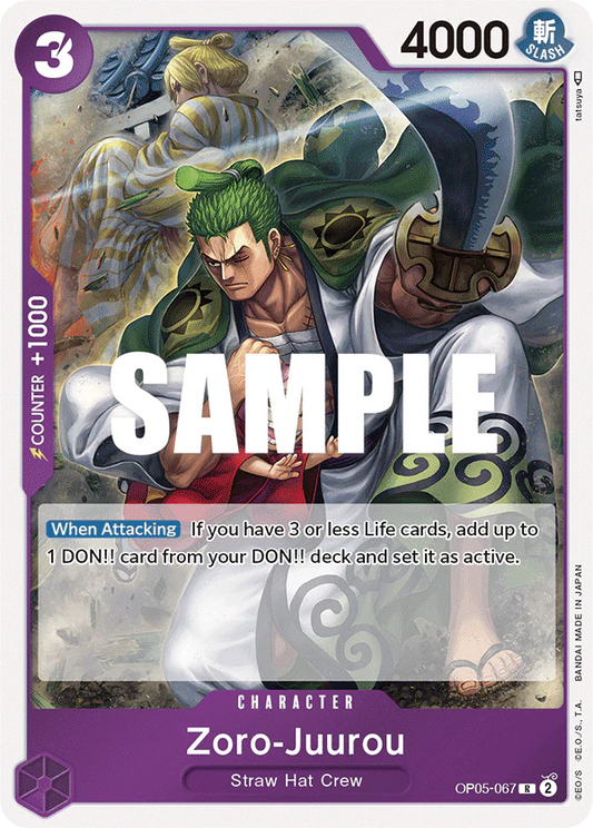 One Piece Card Game Zoro-Juurou OP05 Awakening Of The New Era OP05-067