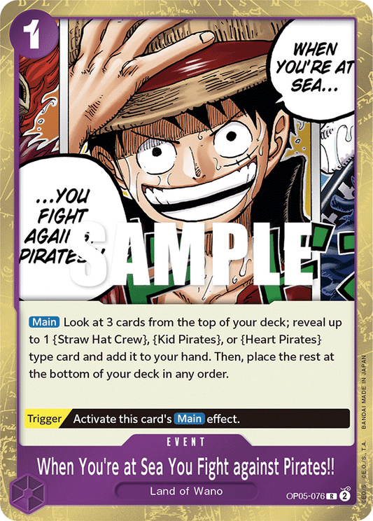 One Piece Card Game When You're at Sea You Fight against Pirates!! OP05 Awakening Of The New Era OP05-076