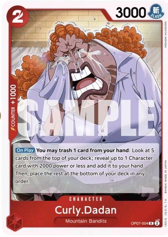 One Piece Card Game Curly.Dadan OP07 500 Years in the Future OP07-004