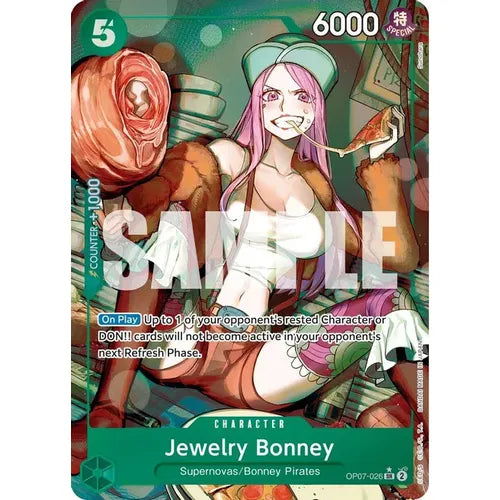 One Piece Card Game Jewelry Bonney OP07 500 Years in the Future OP07-026