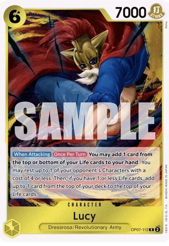 One Piece Card Game Lucy OP07 500 Years in the Future OP07-112