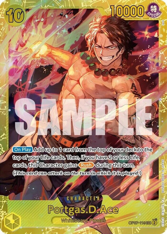 One Piece Card Game Porgas.D.Ace OP07 500 Years in the Future OP07-119