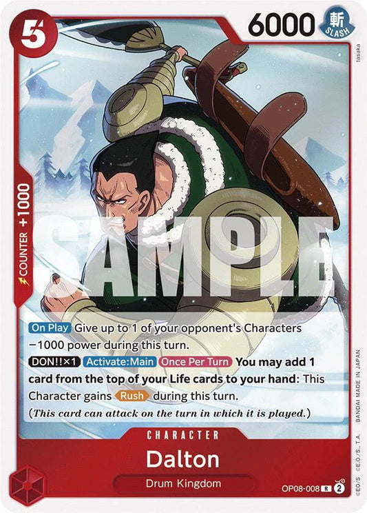 One Piece Card Game Dalton OP08 Two Legends OP08-008