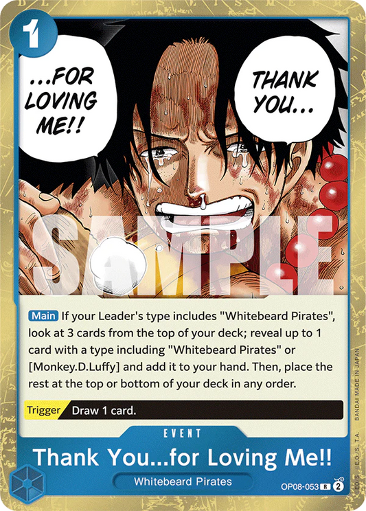 One Piece Card Game Thank You...for Loving Me!! OP08 Two Legends OP08-053