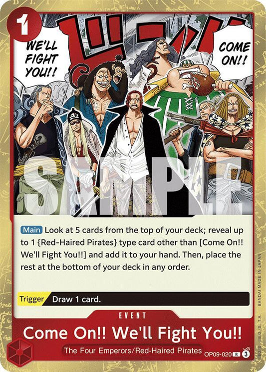 One Piece Card Game Come On!! We'll Fight You!! OP09 Emperors of the New World OP09-020