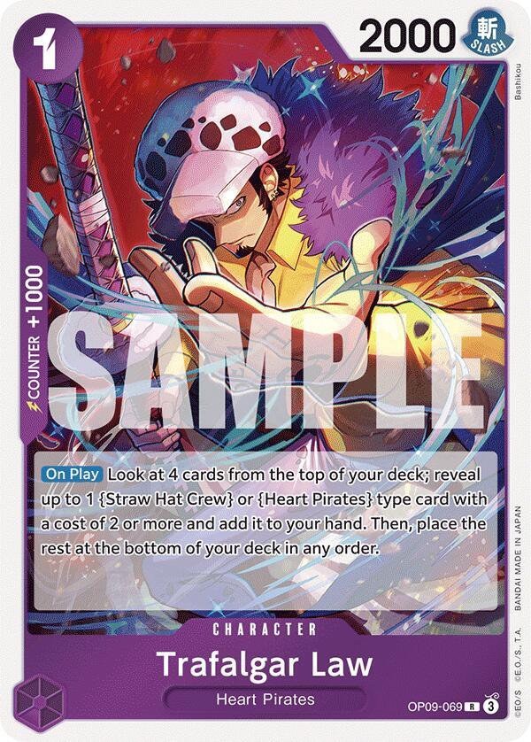 One Piece Card Game Trafalgar Law OP09 Emperors of the New World OP09-069