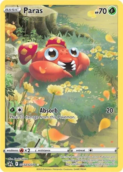 Pokemon TCG Paras GG32/GG70 Crown Zenith