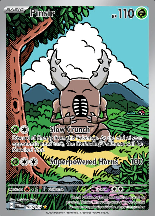 Pokemon TCG Pinsir 168/167 Twilight Masquerade