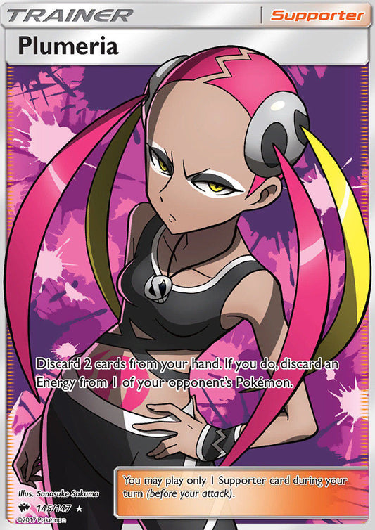 Pokemon TCG Plumeria 145/147 Burning Shadows