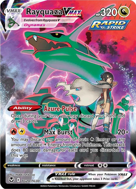 Pokemon TCG Rayquaza VMAX TG20/TG30 Silver Tempest