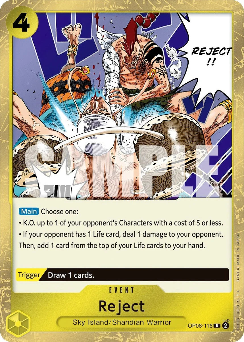 One Piece Card Game Reject OP06 Wings Of The Captain OP06-116