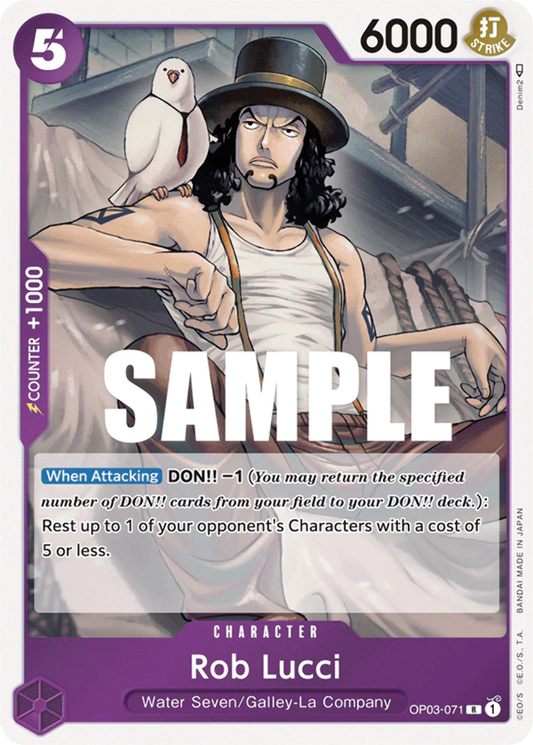 One Piece Card Game Rob Lucci OP03 Pillars of Strength OP03-071